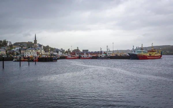 Θέα Στην Πόλη Λιμάνι Στο Donegal Ιρλανδία — Φωτογραφία Αρχείου