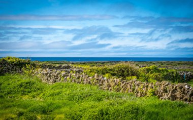 Güzel Aran Adası Inishmore, Co Galway, İrlanda 