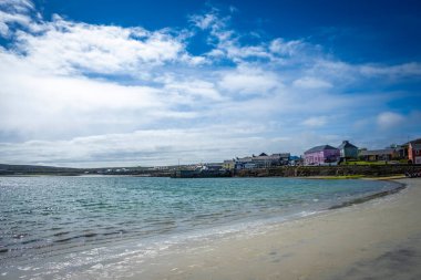 Aran Adası 'ndaki şehir Inishmore, Co Galway, İrlanda
