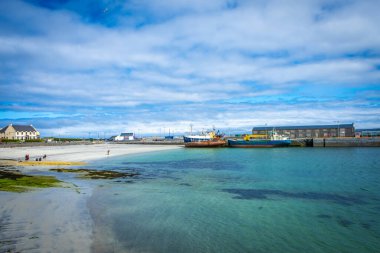 Aran Adası 'ndaki şehir Inishmore, Co Galway, İrlanda
