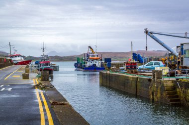 Cleggan Limanı Inishbofin, Co Galway, İrlanda