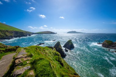 Dunquin Rıhtımı, Dingle Yarımadası, Co Kerry, İrlanda