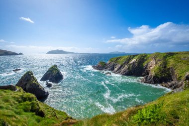 Dunquin Rıhtımı, Dingle Yarımadası, Co Kerry, İrlanda