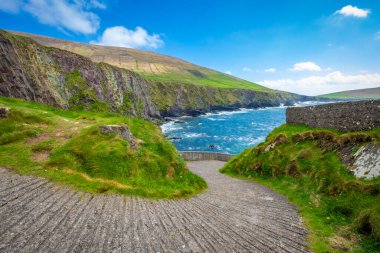 Dunquin Rıhtımı, Dingle Yarımadası, Co Kerry, İrlanda