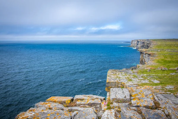 Cliff Dun Aonghasa Inshmore Aran Islands Galway Ιρλανδία — Φωτογραφία Αρχείου