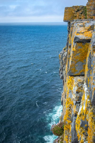 Klif Bij Dun Aonghasa Inshmore Aran Islands Galway Ierland — Stockfoto