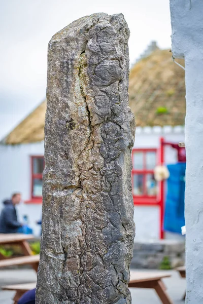 Standing Stone Sur Inishmore Aran Islands Galway Irlande — Photo