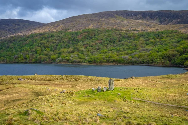 Círculo Pedra Uragh Gleninchaquin Park Kerry Irlanda — Fotografia de Stock