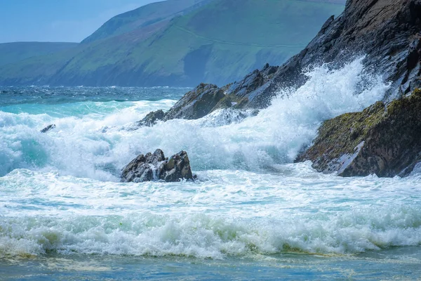 Beautiful Place Coumeenoole Beach Coast Dingle Peninsula Kerry Irlanda — Fotografia de Stock