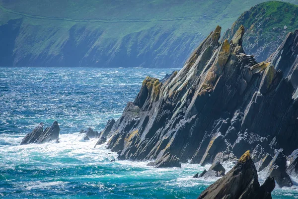 Beautiful Place Coumeenoole Beach Coast Dingle Peninsula Kerry Irlanda — Fotografia de Stock