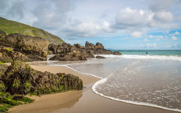 Wybrzeże Plaży Fermoyle Półwyspie Dingle Kerry Irlandia — Zdjęcie stockowe