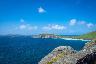 Dingle Yarımadası 'ndaki Slea Head Sahili, Co Kerry, İrlanda