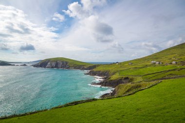 Dingle Yarımadası 'ndaki Slea Head Sahili, Co Kerry, İrlanda