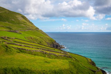 Dingle Yarımadası 'ndaki Slea Head Sahili, Co Kerry, İrlanda