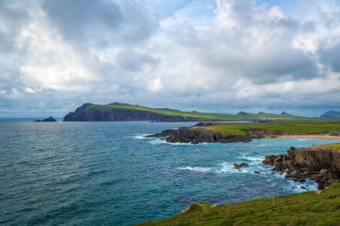 Dingle Yarımadası 'ndaki Slea Head Sahili, Co Kerry, İrlanda 