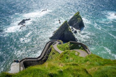 Dunquin Rıhtımı, Dingle Yarımadası, Co Kerry, İrlanda