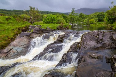 Aasleagh Şelalesi Killary Fjord, Co Mayo, İrlanda