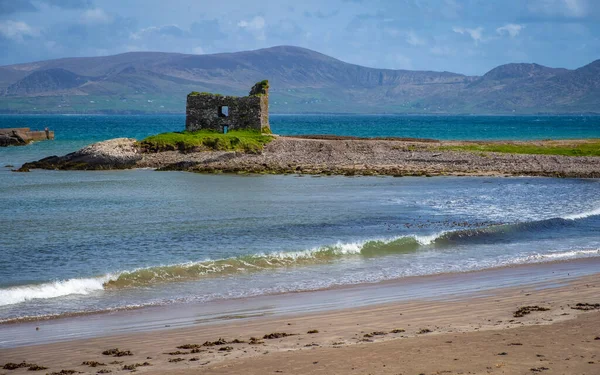 Homokos Strand Parttól Ballingskellig Vár Kerry — Stock Fotó