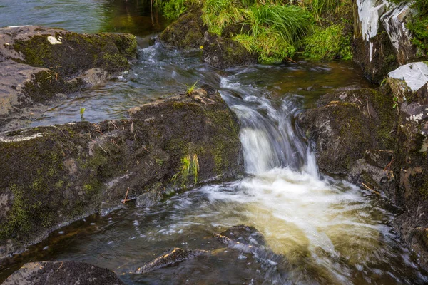 Cascada Aasleagh Con Cascadas Final Del Fiordo Killary Mayo Irlanda — Foto de Stock