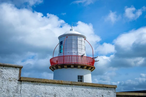 Phare Cromwell Point Sur Côte Océanique Pierre Irlande — Photo