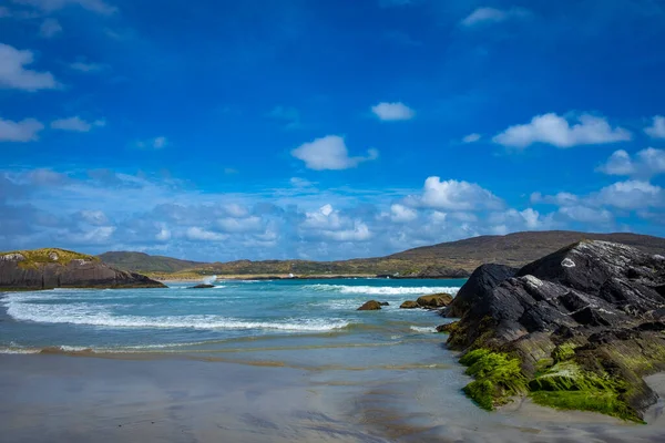 Passeggiata Lungo Derrynane Beach Fino Abbey Island — Foto Stock