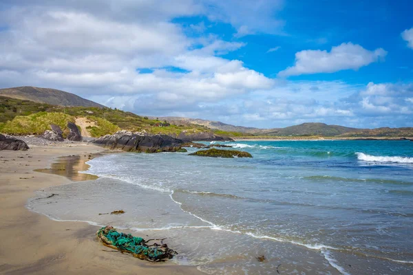 Camine Por Playa Derrynane Hasta Abbey Island — Foto de Stock