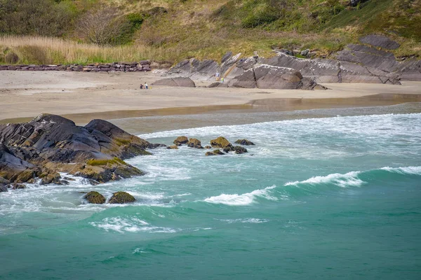 Camine Por Playa Derrynane Hasta Abbey Island — Foto de Stock