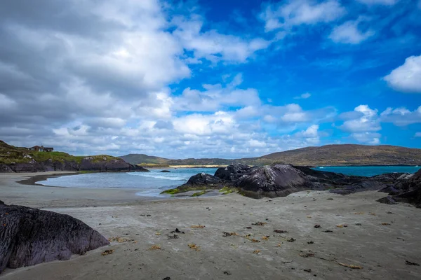 Passeggiata Lungo Derrynane Beach Fino Abbey Island — Foto Stock