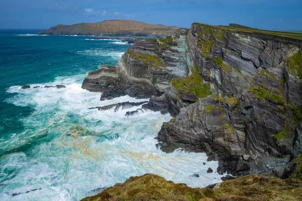 Belle Scogliere Oceaniche Kerry Irlanda — Foto Stock