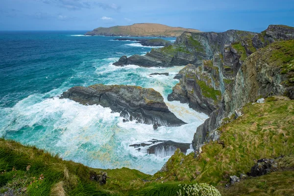Belle Scogliere Oceaniche Kerry Irlanda — Foto Stock