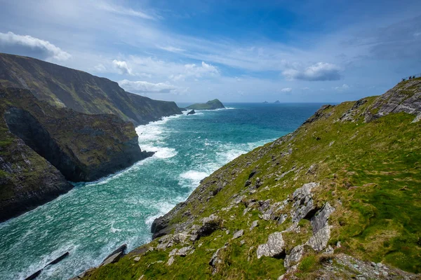 Hermosos Acantilados Oceánicos Kerry Irlanda — Foto de Stock