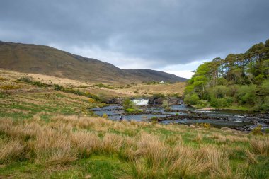 Aasleagh Şelalesi Killary Fjord, Co Mayo, İrlanda