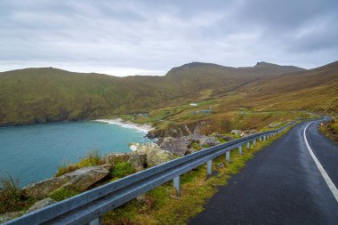 Keem Sahili - Achill Adası 'nın sonunda muhteşem bir yer, Co Mayo, İrlanda
