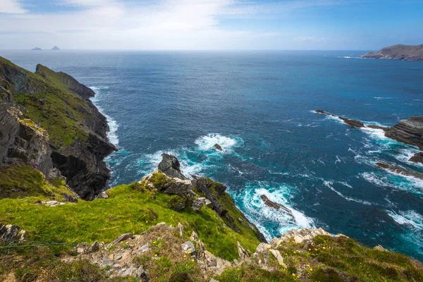 Belles Falaises Océaniques Kerry Irlande — Photo