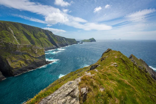 Frumos Oceanic Kerry Cliffs Irlanda — Fotografie, imagine de stoc