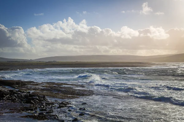 Spettacolare Cliffwalk Downpatrick Head Mayo Irlanda — Foto Stock