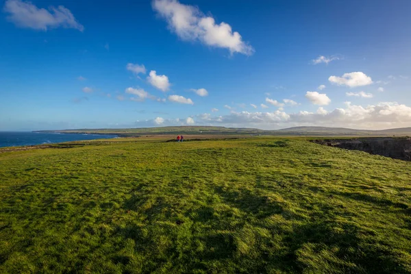 Spettacolare Cliffwalk Downpatrick Head Mayo Irlanda — Foto Stock