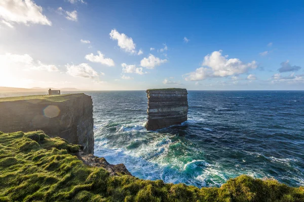 Spectacular Cliffwalk Downpatrick Head Mayo Ireland — Stock Photo, Image