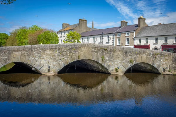 Régi Kőhíd Csatorna Felett Westport Városban Mayo Megyében Írországban — Stock Fotó