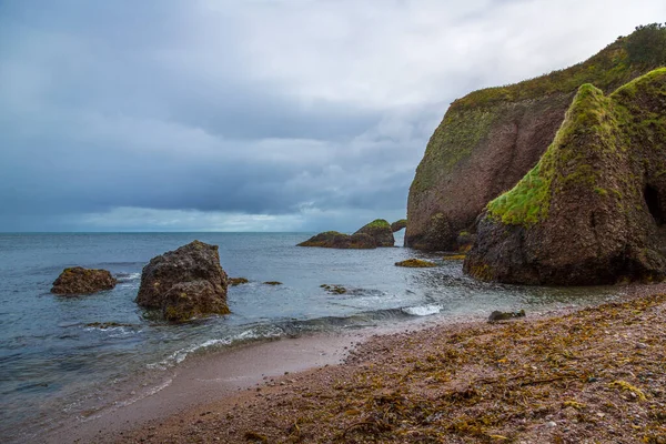 Costa Del Mar Cushendun Condado Antrim Irlanda —  Fotos de Stock