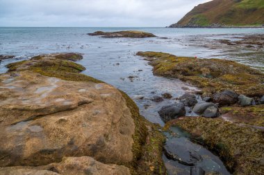İrlanda 'nın Antrim ilçesindeki Murlough Körfezi
