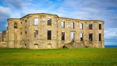 Castlerock 'taki Mussenden Tapınağı, Co Derry, Kuzey İrlanda