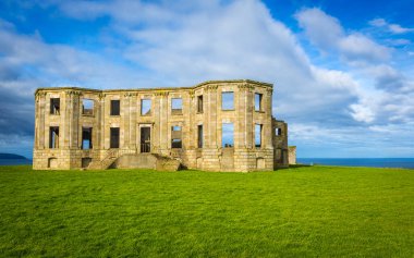 Castlerock 'taki Mussenden Tapınağı, Co Derry, Kuzey İrlanda