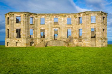 Castlerock 'taki Mussenden Tapınağı, Co Derry, Kuzey İrlanda