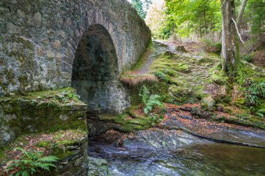 Nehrin üzerindeki eski taş köprü