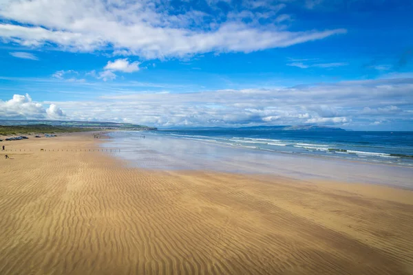 Praia Areia Portstewart Strand Derry Irlanda Norte — Fotografia de Stock