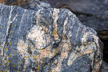 Norveç Denizi 'ndeki Alesund limanında meyan kökü taşları