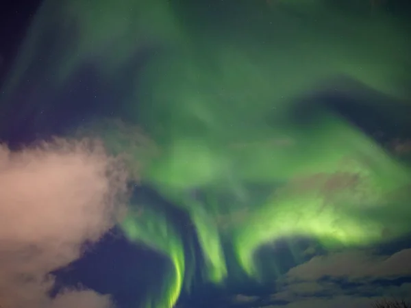 Aurora Borealis Πάνω Από Tromso Βόρεια Νορβηγία — Φωτογραφία Αρχείου