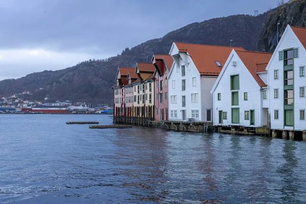 Vista Ciudad Bergen Noruega —  Fotos de Stock