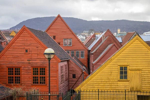 Bryggen Parte Vecchia Bergen — Foto Stock